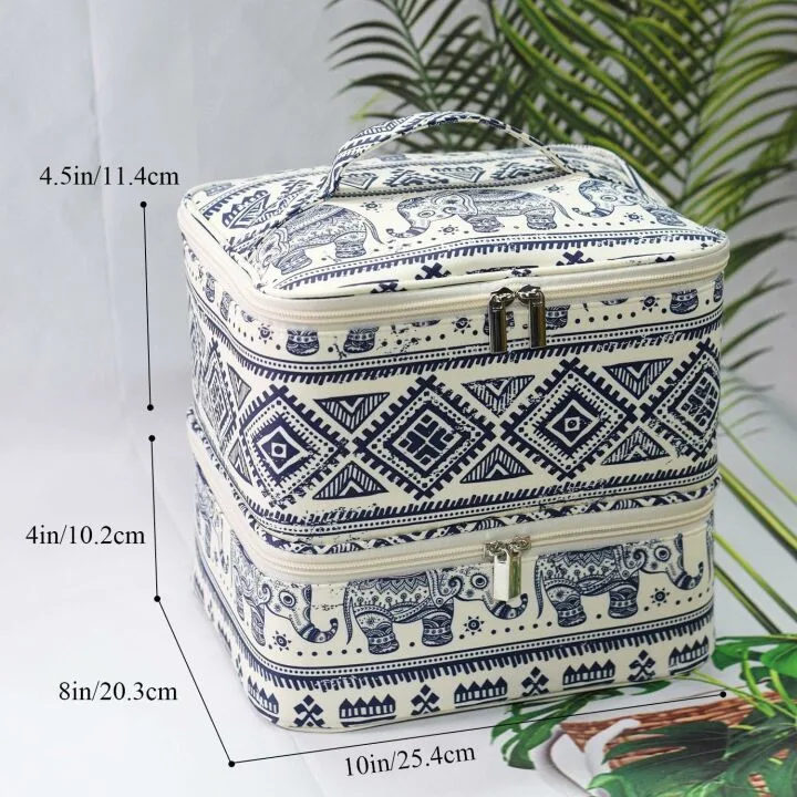 Nail Polish Organizer Bag - Portable 30 Bottle Storage