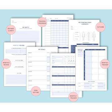 Serious Doodles Fitness Journal & Meal Planner for Everyone