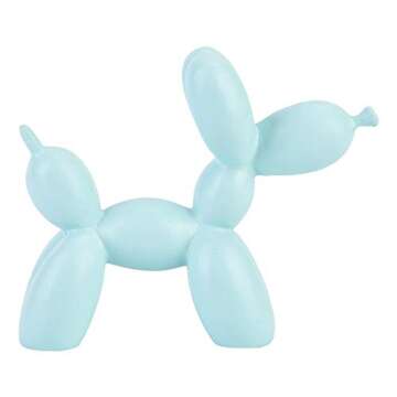 Balloon Dog Table Decor - Stylish Family Ornament in Blue