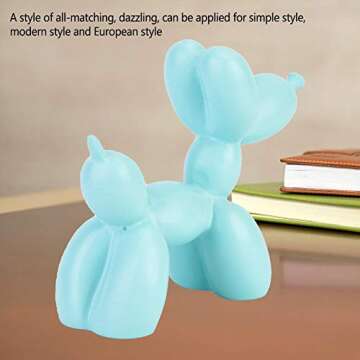 Balloon Dog Table Decor - Stylish Family Ornament in Blue