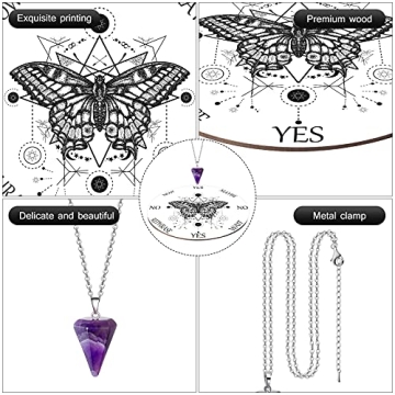 Blulu Butterfly Pendulum Board for Divination and Dowsing