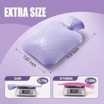 FORICOM Fuzzy Hot Water Bottle - Cozy & BPA-Free Comfort