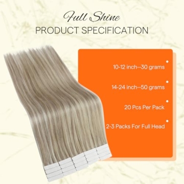 Full Shine Tape In Hair Extensions for Stunning Volume