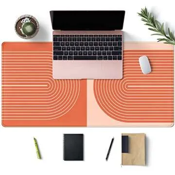 Vibrant Boho Desk Mat XXL for Stylish Office Setup