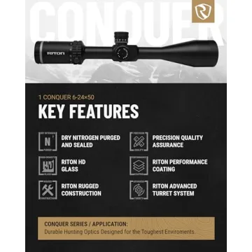 Top Riton Optics 6-24x50 SFP Riflescope for Precision