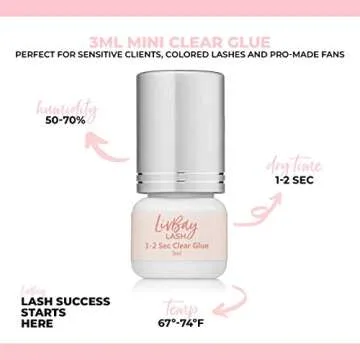 LivBay Lash Glue Mini - 5 Weeks Retention & Quick Dry