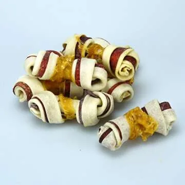Good'n'Fun Triple Flavor Mini Rawhide Chews for Dogs