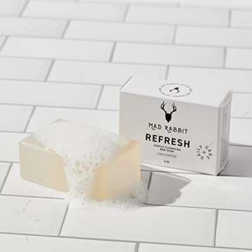 Mad Rabbit Refresh Gentle Coconut Based Cleansing Soap, 2 Pack - Tattoo Aftercare, Cleansing Ingredients, Made For All Skin Types, New Tattoo Healing & Hydrating Formula
