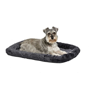 MidWest Homes for Pets Homest for Pets Bolster Dog Bed 30L-Inch Gray Dog Bed or Cat Bed w/ Comfortab...