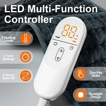 Electric Heating Pad for Back Pain Relief and Relaxation