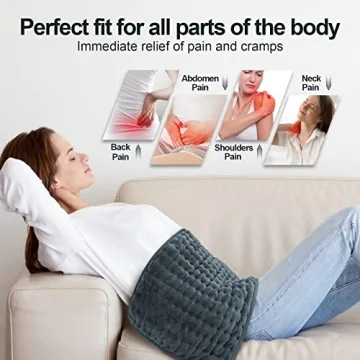 Electric Heating Pad for Back Pain Relief and Relaxation
