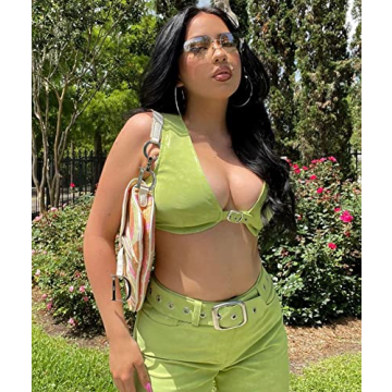 Trendy Y2K Rectangle Sunglasses for Stylish Women