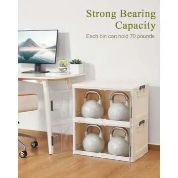 OlarHike 76QT Stackable Storage Bins with Lids