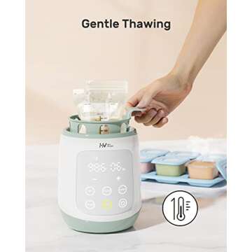 HEYVALUE 10-in-1 Baby Bottle Warmer, Fast & Portable