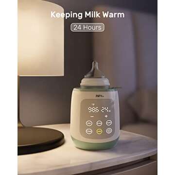 HEYVALUE 10-in-1 Baby Bottle Warmer, Fast & Portable