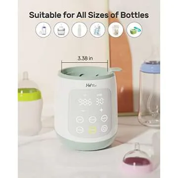 HEYVALUE 10-in-1 Baby Bottle Warmer, Fast & Portable