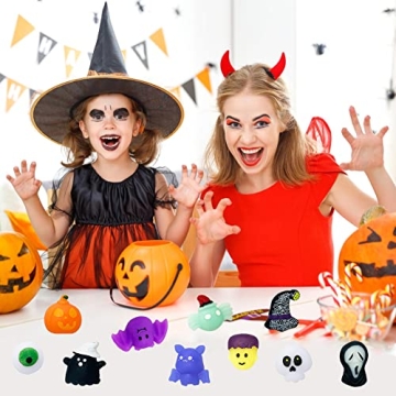 24 PCS Halloween Mochi Squishy Toys Party Favors Kids