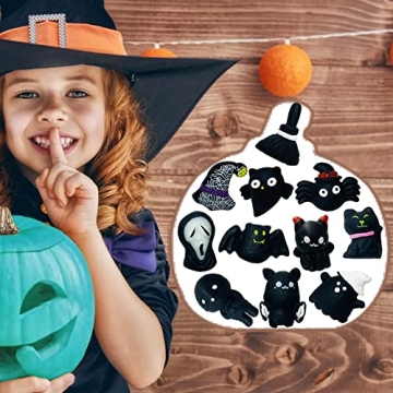 24 PCS Halloween Mochi Squishy Toys Party Favors Kids