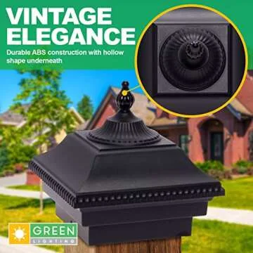 GreenLighting Victorian Post Caps - Stylish & Weather-Resistant