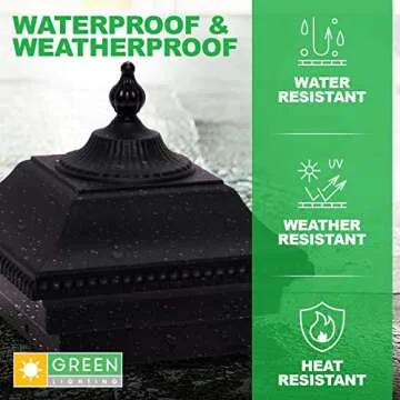GreenLighting Victorian Post Caps - Stylish & Weather-Resistant