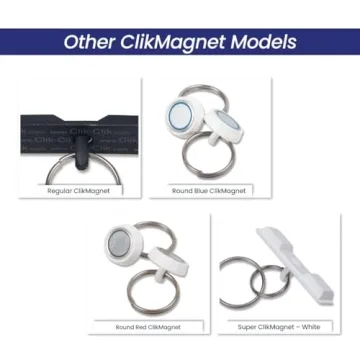 Regular ClikMagnet Ceiling Hooks - Strong Magnets to Hang Displays, Signs and More - Magnets with 5 lbs Pull - Pack of 20, White