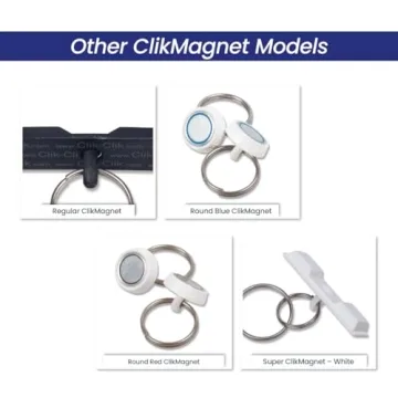 Regular ClikMagnet Ceiling Hooks - Strong Magnets to Hang Displays, Signs and More - Magnets with 5 lbs Pull - Pack of 20, White