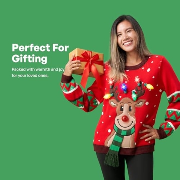 JOYIN LED Light Up Christmas Sweater - Festive Fun