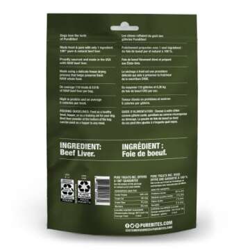 Purebites Beef Liver For Dogs, 4.2Oz / 120G - Mid Size