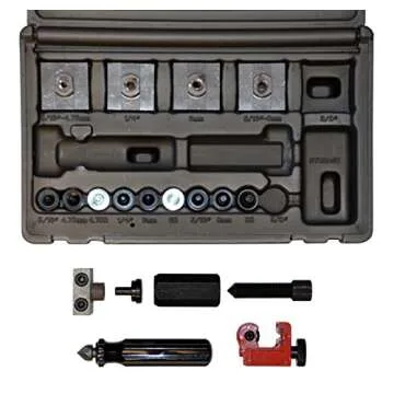 Cal-Van Tools 165 Master Inline Flaring Kit - Double and Single Flares, Brake Flaring Tools. Professional Tool Kit