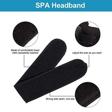 Whaline Spa Terry Headbands - 4 Count Hair Wraps