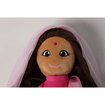 Snuggle Stuffs 15" Indian Plush Doll for Kids