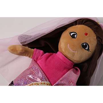 Snuggle Stuffs 15" Indian Plush Doll for Kids