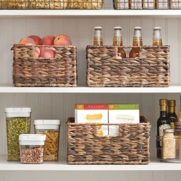 mDesign Woven Storage Bins for Stylish Kitchen Organization