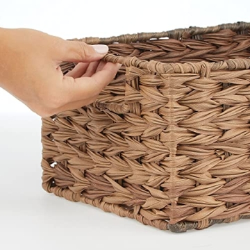 mDesign Woven Storage Bins for Stylish Kitchen Organization