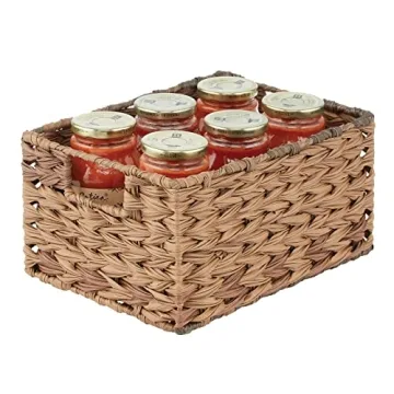 mDesign Woven Storage Bins for Stylish Kitchen Organization
