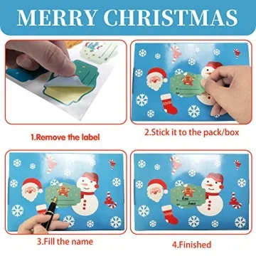 Christmas Gift Tags Self-Adhesive Stickers 276Pcs