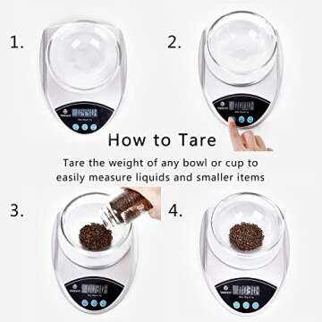 WELLAND Multifunction Kitchen Scale Digital Food Scale