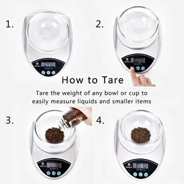 WELLAND Multifunction Kitchen Scale Digital Food Scale