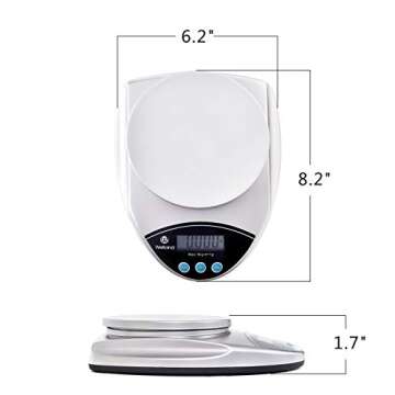 WELLAND Multifunction Kitchen Scale Digital Food Scale