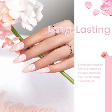 Beetles White Gel Nail Polish Set- 6 Pcs Nude Pink Peach Glitter Gel Polish Set Neutral Soak Off Uv Nail Lamp Manicure Set Skin Tones Cured Gel Base Top Coat DIY at Home Gifts for Women