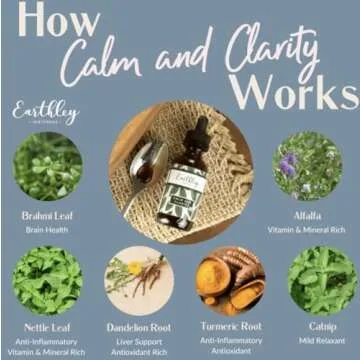 Earthley Calm and Clarity Tincture for Stress Relief (2oz)