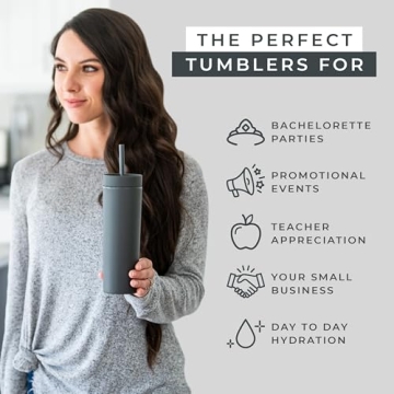 Stylish Skinny Tumblers for All Occasions - 4 Pack!