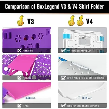 BoxLegend V4 Shirt Folding Board for Easy Laundry Folding