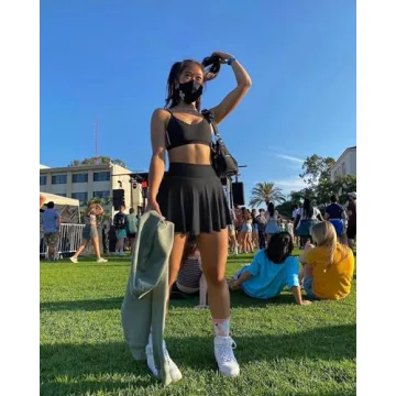 OQQ Women 2 Piece Mini Skirts - Flowy and Stylish Essentials