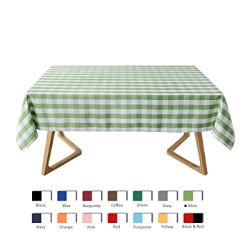 maxmill Checkered Tablecloth Waterproof and Stain Resistant