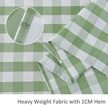 maxmill Checkered Tablecloth Waterproof and Stain Resistant