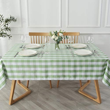 maxmill Checkered Tablecloth Waterproof and Stain Resistant
