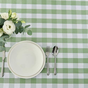 maxmill Checkered Tablecloth Waterproof and Stain Resistant
