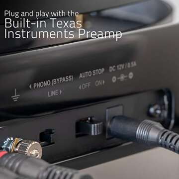 Fluance RT80 Classic High Fidelity Vinyl Turntable Record Player featuring Audio Technica AT91, Belt Drive, Built-in Preamp with Record Weight and 3 in 1 Stylus and Record Cleaning Vinyl Accessory Kit