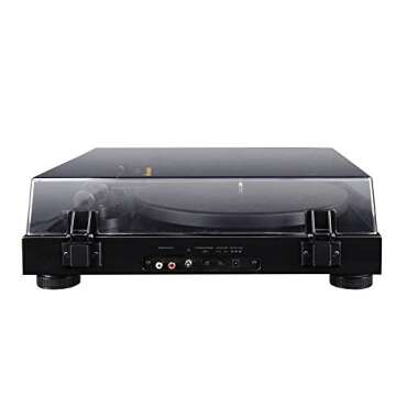 Fluance RT80 Classic High Fidelity Vinyl Turntable Record Player featuring Audio Technica AT91, Belt Drive, Built-in Preamp with Record Weight and 3 in 1 Stylus and Record Cleaning Vinyl Accessory Kit